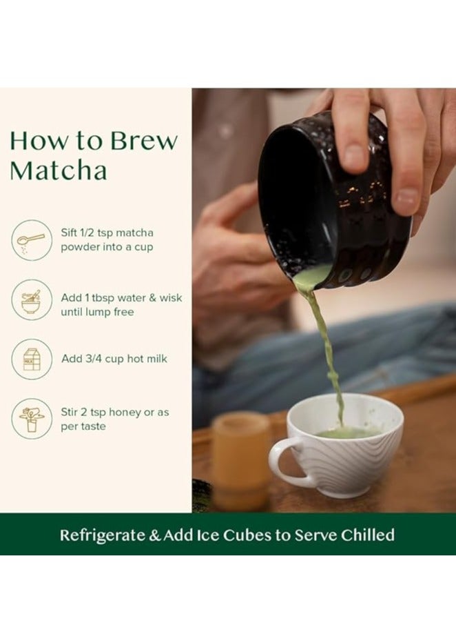 VAHDAM, Matcha Green Tea Powder (25 Servings, 1.76oz) Authentic Japanese Matcha Powder | Classic Culinary Grade Green Tea Matcha | Matcha Latte Mix & Smoothies - Image 5